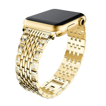 Rhinestone Stainless Steel Bands Bracelet 42mm 38mm 44mm 40mm Bling Strap For iWatch Series 4/3/ 2/1