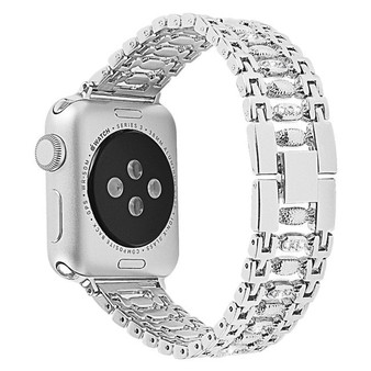 Apple Watch Bling Wristband Strap 40mm 44mm 38mm 42mm For iWatch Series 4 3 2 1 Rhinestone Stainless Steel Bracelet
