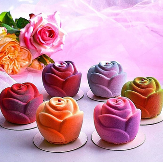 Rose Cupcake Mold 3D