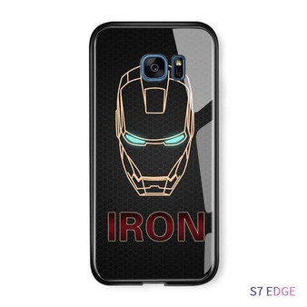 Tempered Glass Phone Case / Black Panther, Iron Man, Spiderman, Captain America Phone Case For Samsung Galaxy