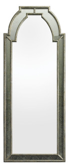 Antique Silver Mirror / Clear Arched 68in.H X 27in.L Wall Mirror - Style: 7330198