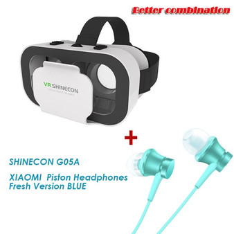 VR SHINECON G05A 3D VR Glasses Headset for 4.7-6.0 inches Android iOS Smart Phones
