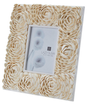 Natural 5X7 Natural Shell Flower Pattern Frame - Style: 7498332