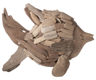 Brown Natural Driftwood Angel Fish - Style: 7330980