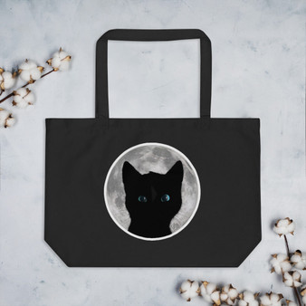 Felini & Moon - Stay Wild Moon Child! Large organic tote bag