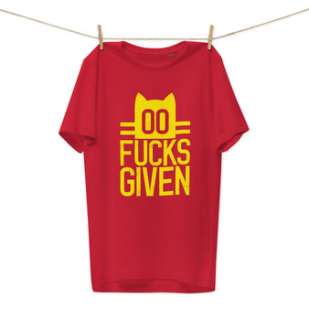 Zero F*cks Given - Cat Gents - Organic Cotton Tee