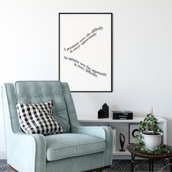 Optimist - Quote Poster Wall Art