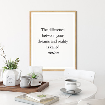 Take Action - Quote Poster Wall Art