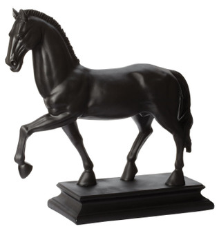 Black Raj Resin Stallion - Style: 7330142