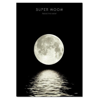 Moon Phases Canvas Art Poster