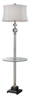 One Light Clear/Polished Nickel Floor Lamp - Style: 7278130