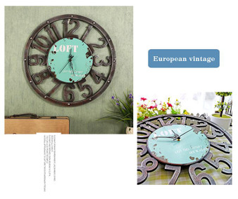 Loft Style Large Wall Clock