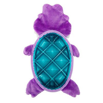 Outward Hounds Bubble Palz Purple Dino Dog Toy