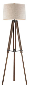 Wooden Brace Tripod Floor Lamp - Style: 7788306
