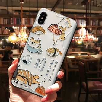 Cute Shiba Inu Sushi Phone Case