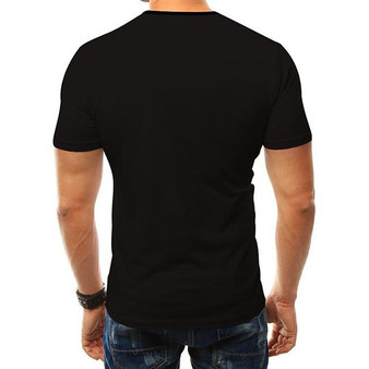 Men's Graphic Muscle T-shirt Print Short Sleeve Daily Tops Round Neck Black / Summer