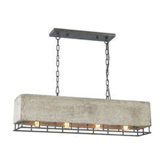 Elk Group Brocca 4 Light Chandelier In Silverdust Iron 14323/4