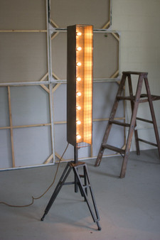 Kalalou Caged Vertical MARQUEE Studio Lamp CQ6782