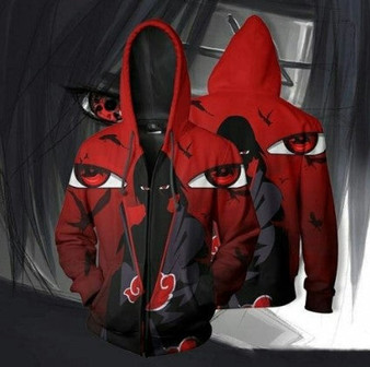 Naruto Uchiha Itachi Cosplay Hoodie Halloween Costume