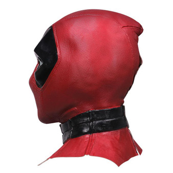 Marvel Superhero Deadpool Latex Helmet Halloween Cosplay Prop