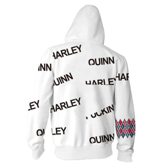 Birds of Prey Harley Quinn Hoodie Joker Jacket Coat Superhero Sweatshirt