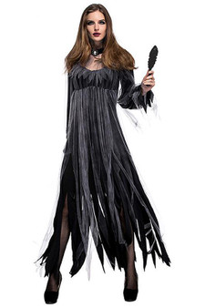 BFJFY Halloween Women Horror Bride Costume Ghost Bride Zombie Cosplay Costume