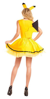 BFJFY Women Anime Pokemon Pikachu Cosplay Dress Costume For Halloween