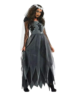 BFJFY Women's Zombie Ghost Bride Costume Halloween Cosplay