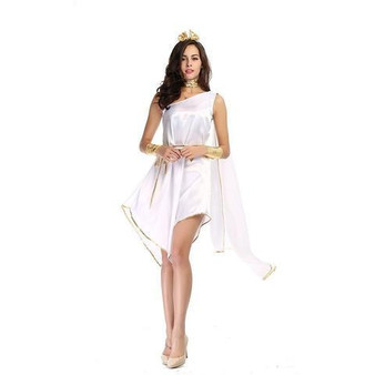 BFJFY Greek Goddess Halloween Queen Costume Cosplay For Women Girls