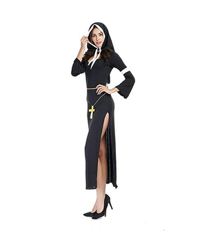 BFJFY Women Halloween Sexy Nuns Cosplay Costume