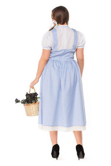 BFJFY Halloween Women‘s Plus Size Maid Cosplay Costume Outfit