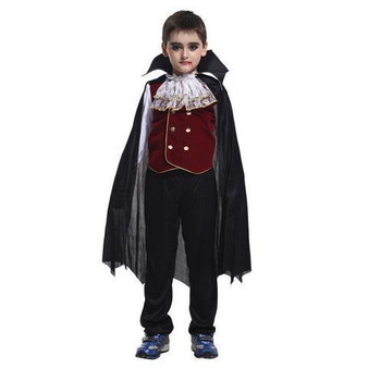 BFJFY Boys Dark Vampire Child Halloween Cosplay Costume