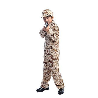 BFJFY Boys Camo Military Uniform Halloween Cosplay Costume