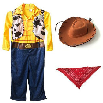 BFJFY Boys Captain Woody Halloween Cosplay Costume