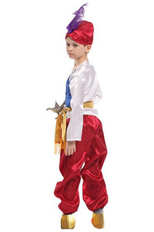 BFJFY Kids' Halloween Aladdin Suit Boy's Arabian Prince Cosplay Costume
