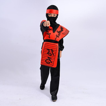 BFJFY Boys Halloween Costume Japaness Ninja Warrior Cosplay Costume