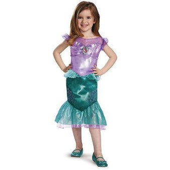 BFJFY Halloween Classic Princess Ariel Girls Dress Costume