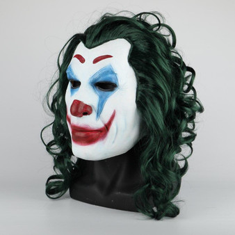 2019 Movie Joker Mask Cosplay Movie Horror Scary Smile Evil Clown Halloween Mask Latex Adult