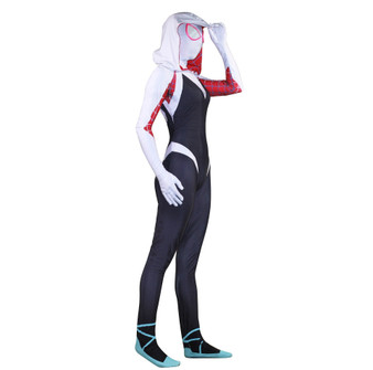 New 3D Women Gwen Stacy Spider-man Tights Cosplay Costume Spiderman Zentai Superhero Bodysuit Suit Jumpsuits