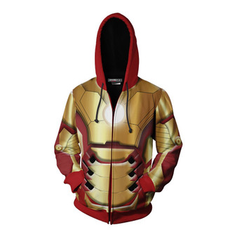 2019 Avengers: Endgame Hoodie Cosplay Costume Sweatshirts Jacket Coat Avengers Dressed Superhero Love you 3000