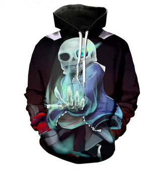 Game Undertale sans 3D printed hooded sweater cosplay costume
