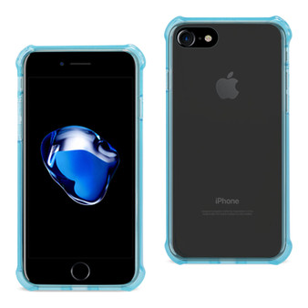 Reiko iPhone 8/ 7 Clear Bumper Case With Air Cushion Protection In Clear Navy