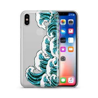 Full Great Wave Off Kanagawa - Clear TPU Case