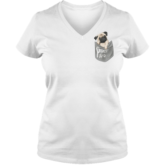 Pet Lover's T-shirt - Pocket Pug T-Shirt