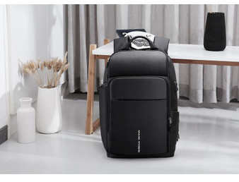 Backpack men multifunction usb charging 17 inch laptop bag large capacity waterproof travel