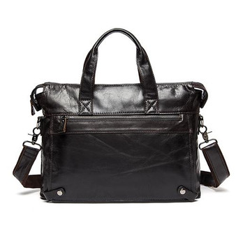 Briefcases men genuine leather handbags office bag laptop business