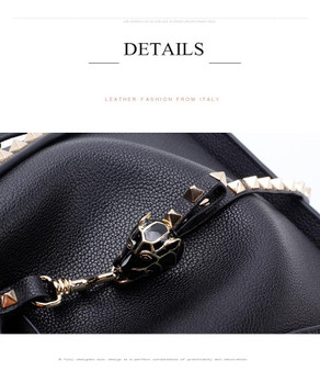 Handbag female famous brand genuine leather bag purse luxury tote designer crossbody