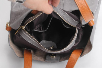 Handbag women fashion genuine leather real skin shoulder bag messenger tote