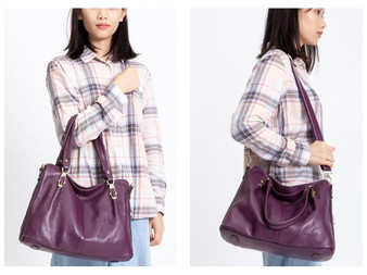 Handbag women luxury shoulder 100% genuine leather fashion tote hobos purse charm crossbody messenger