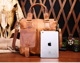 Handbag male genuine leather small vintage cowhide messenger shoulder crossbody